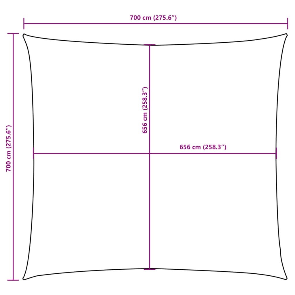 Para-sol estilo vela tecido oxford quadrado 2x2 m verde-escuro