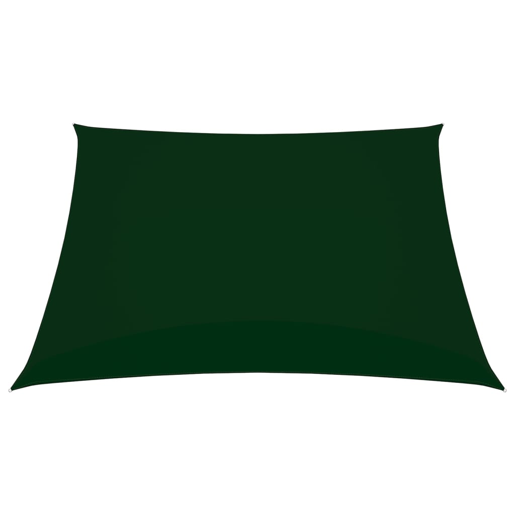 Para-sol vela tecido oxford quadrangular 3,6x3,6 m verde-escuro