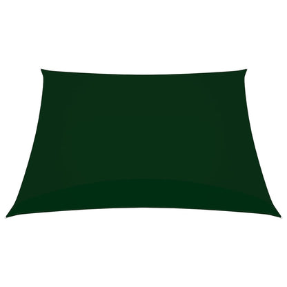 Para-sol vela tecido oxford quadrangular 3,6x3,6 m verde-escuro