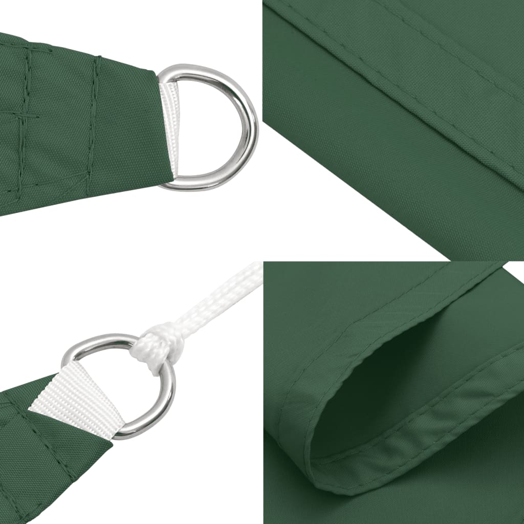 Para-sol estilo vela retangular 2x3m tecido oxford verde-escuro