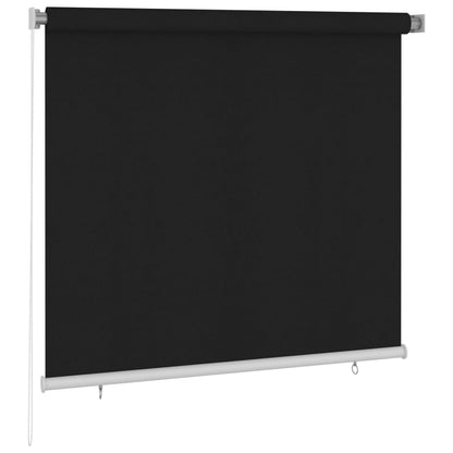 Estore de rolo para exterior 160x140 cm preto