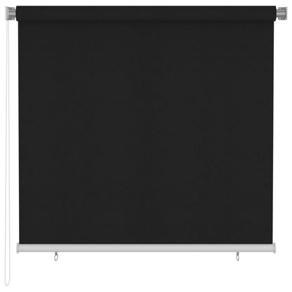 Estore de rolo para exterior 160x140 cm preto