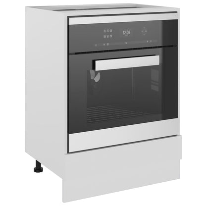 Armário para forno 60x46x81,5 cm contraplacado branco