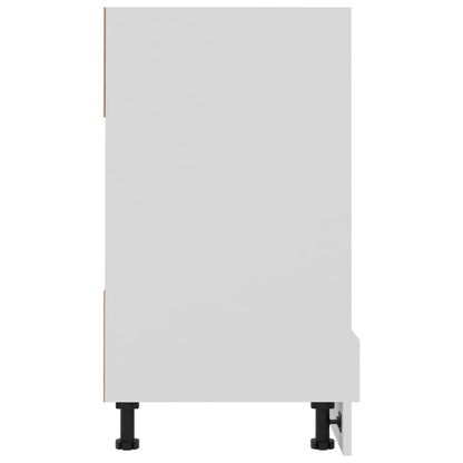 Armário para forno 60x46x81,5 cm contraplacado branco