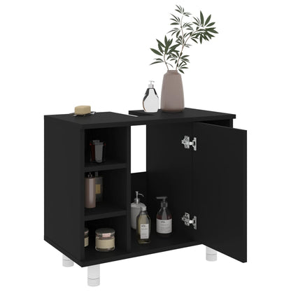 Móvel de Lavatório Luce de 60cm - Preto - Design Moderno