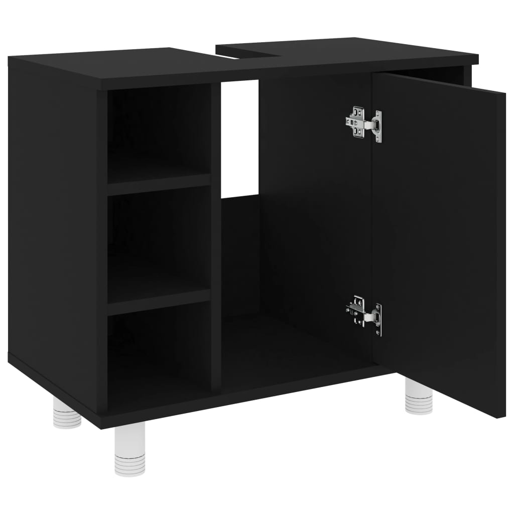 Móvel de Lavatório Luce de 60cm - Preto - Design Moderno