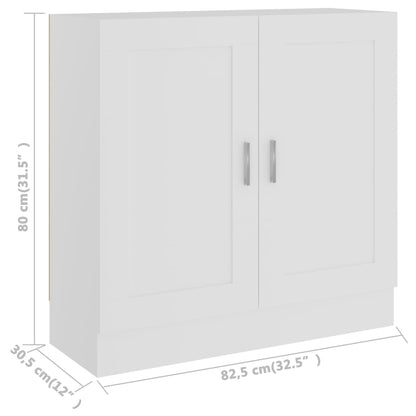 Aparador Léa - Com 2 Compartimentos - Cor Branco - 82,5x30,5x80 cm - Contraplacado