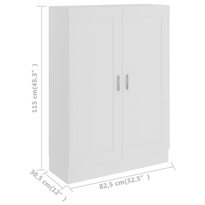 Estante 82,5x30,5x115 cm contraplacado branco