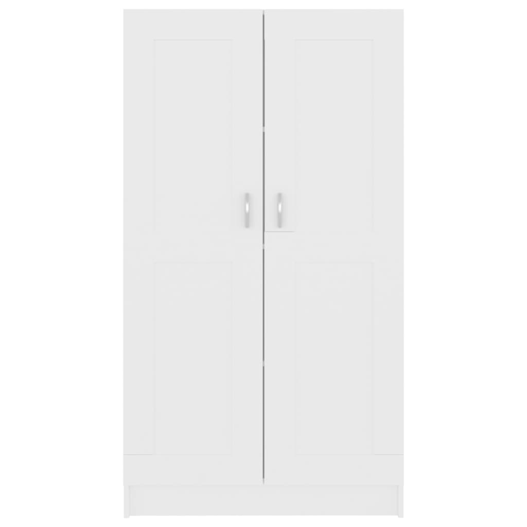 Aparador de Sala Léa - Cor Branco - Com 4 Prateleiras - 82,5x30,5x150 cm - Contraplacado e MDF - Design Nórdico