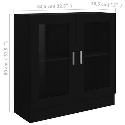 Vitrine Real de 80cm - Preto - Design Moderno