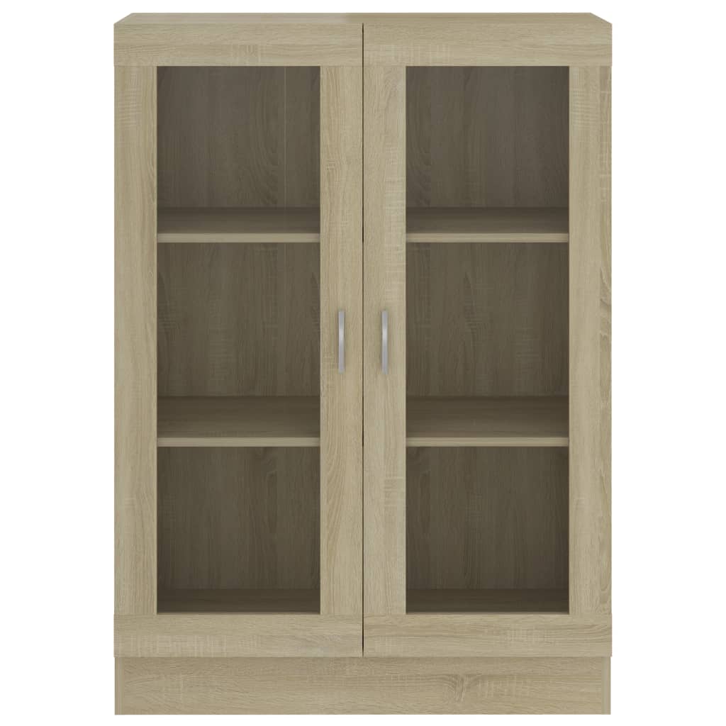 Vitrine Real de 115 cm - Carvalho - Design Moderno