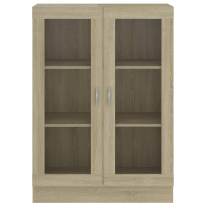 Vitrine Real de 115 cm - Carvalho - Design Moderno