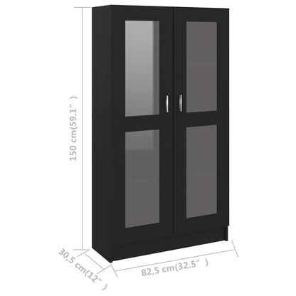 Vitrine Real - Preto - 150cm - Design Moderno