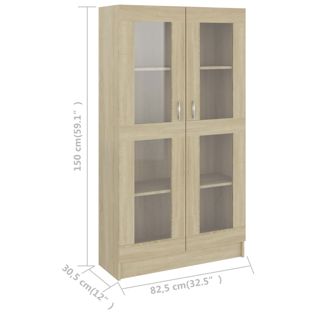 Vitrine Real - Carvalho - 150cm - Design Moderno