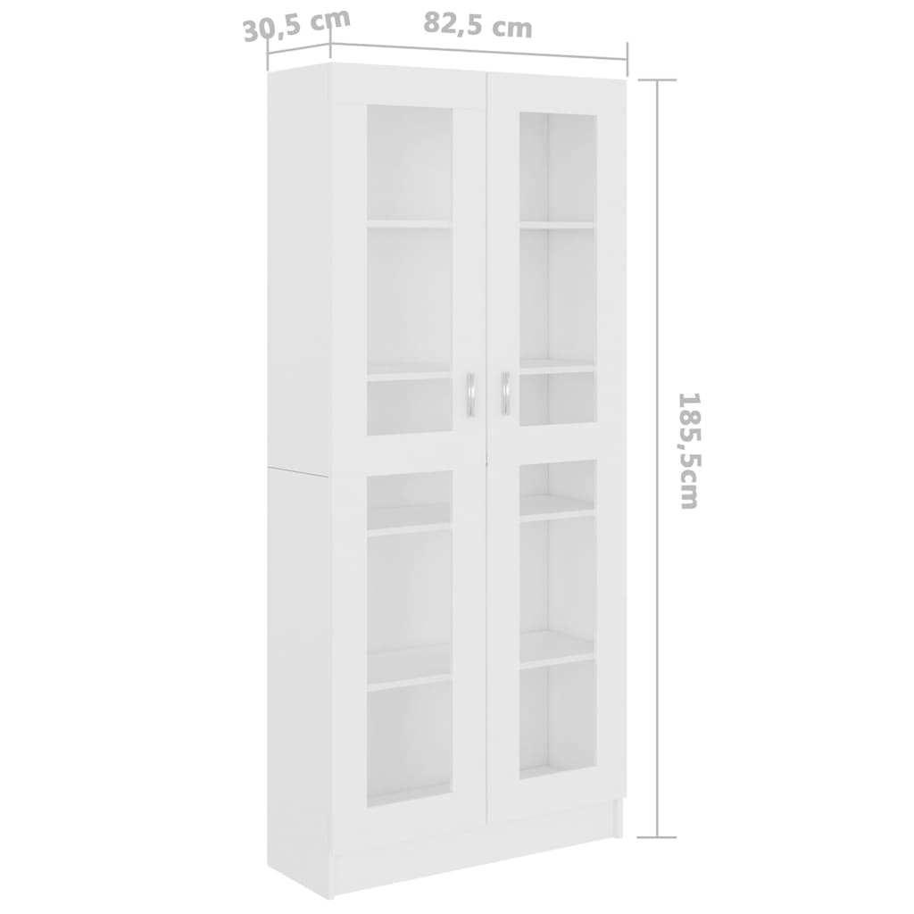 Vitrine Real de 185cm - Branco - Design Moderno