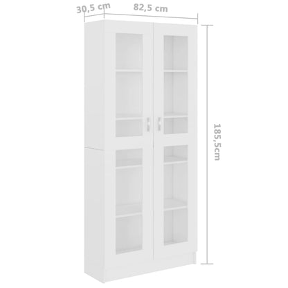 Vitrine Real de 185cm - Branco - Design Moderno