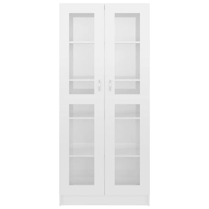 Vitrine Real de 185cm - Branco Brilhante - Design Moderno