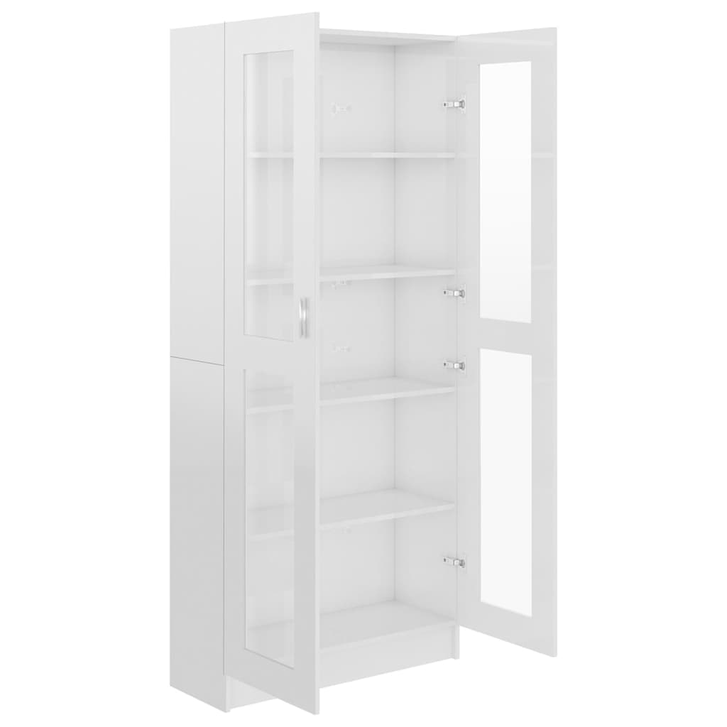 Vitrine Real de 185cm - Branco Brilhante - Design Moderno