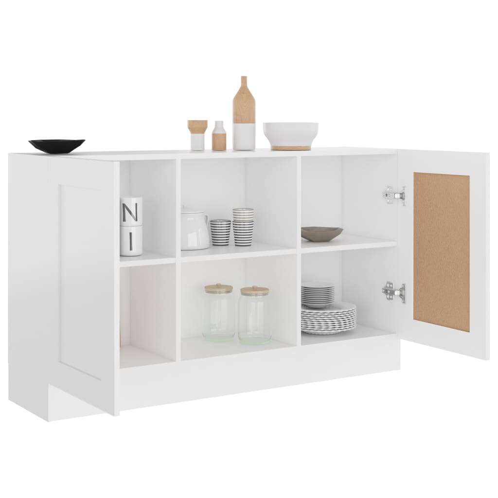 Aparador Real de 120 cm - Branco - Design Moderno