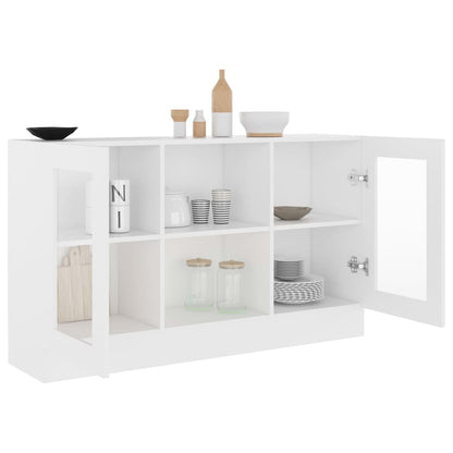 Aparador Vitrine Real de 120 cm - Branco - Design Moderno