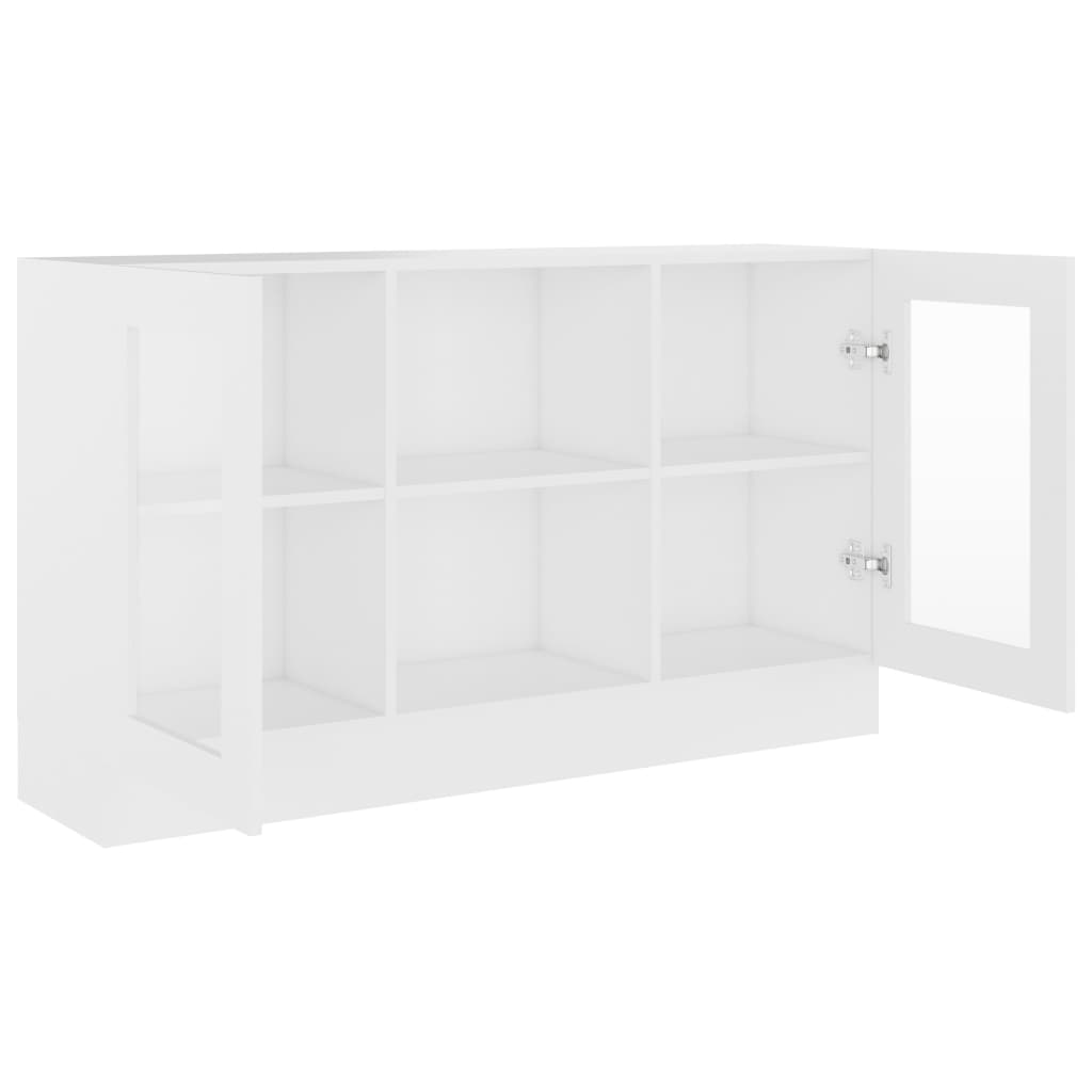 Aparador Vitrine Real de 120 cm - Branco - Design Moderno