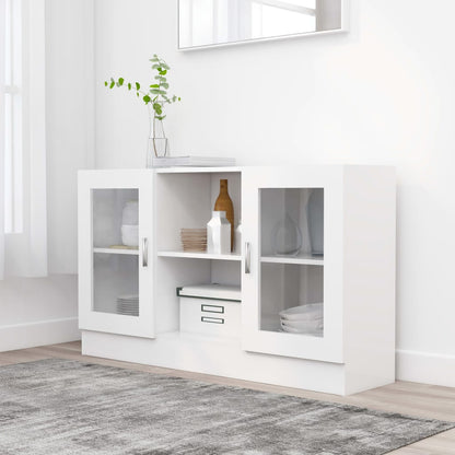 Aparador Vitrine Real de 120 cm - Branco - Design Moderno