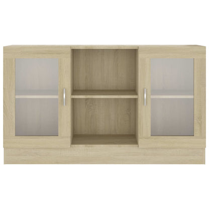 Aparador Vitrine Real de 120 cm - Carvalho - Design Moderno