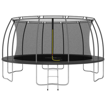 Conjunto de trampolim redondo 488x90 cm 150 kg