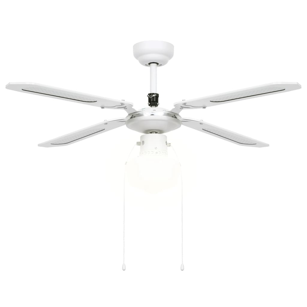 Ventoinha de teto com luz 106 cm branco