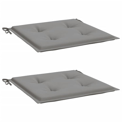 Almofadões p/ cadeiras jardim 2pcs 40x40x3 cm oxford cinza