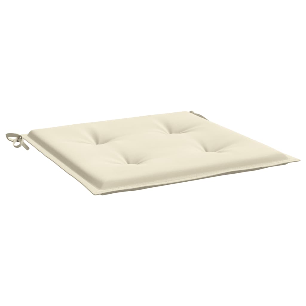 Almofadões p/ cadeiras jardim 2pcs 40x40x3 cm oxford cor creme