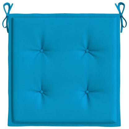 Almofadões p/ cadeiras jardim 2 pcs 40x40x3 cm oxford azul