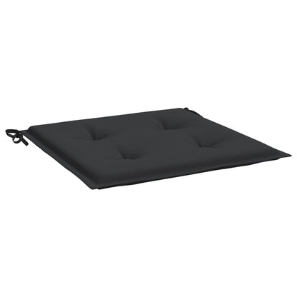 Almofadões p/ cadeiras jardim 2pcs 40x40x3 cm oxford preto