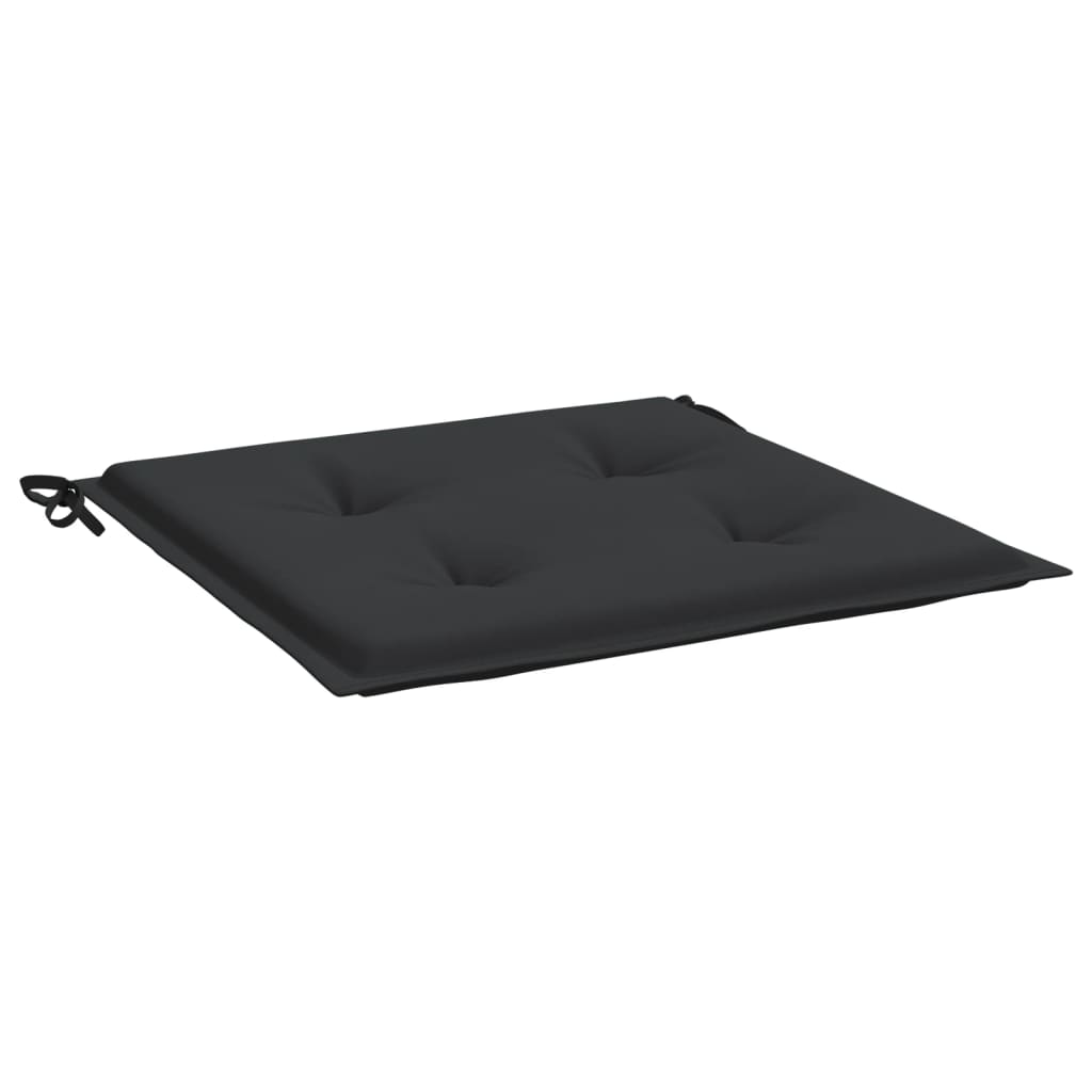 Almofadões p/ cadeiras jardim 6 pcs 40x40x3 cm oxford preto