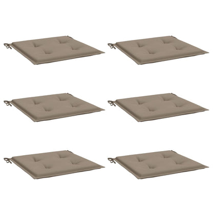 Almofadões p/ cadeiras jardim 6 pcs oxford cinza-acastanhado