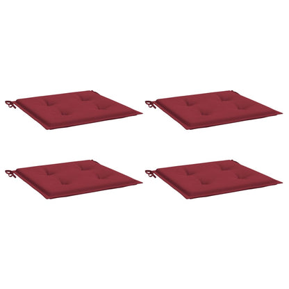 Almofadões p/ cadeiras jardim 4pcs tecido oxford vermelho tinto