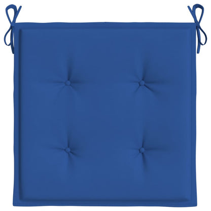 Almofadões p/ cadeiras jardim 4 pcs 40x40x3 cm oxford azul real