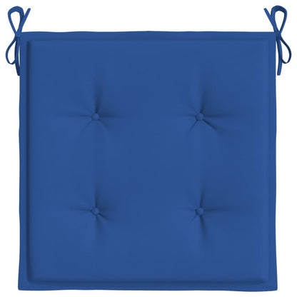 Almofadões p/ cadeiras jardim 6 pcs 40x40x3 cm oxford azul real