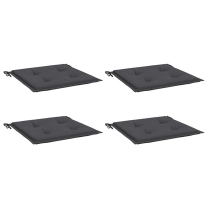 Almofadões p/ cadeiras de jardim 4 pcs tecido oxford antracite