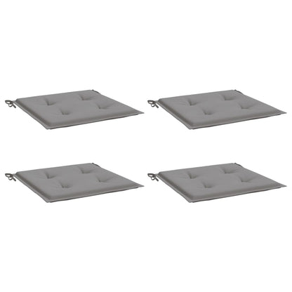 Almofadões p/ cadeiras de jardim 4 pcs tecido oxford cinza