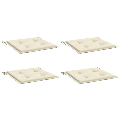 Almofadões p/ cadeiras de jardim 4 pcs tecido oxford creme