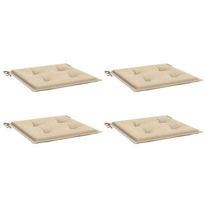 Almofadões p/ cadeiras de jardim 4 pcs tecido oxford bege