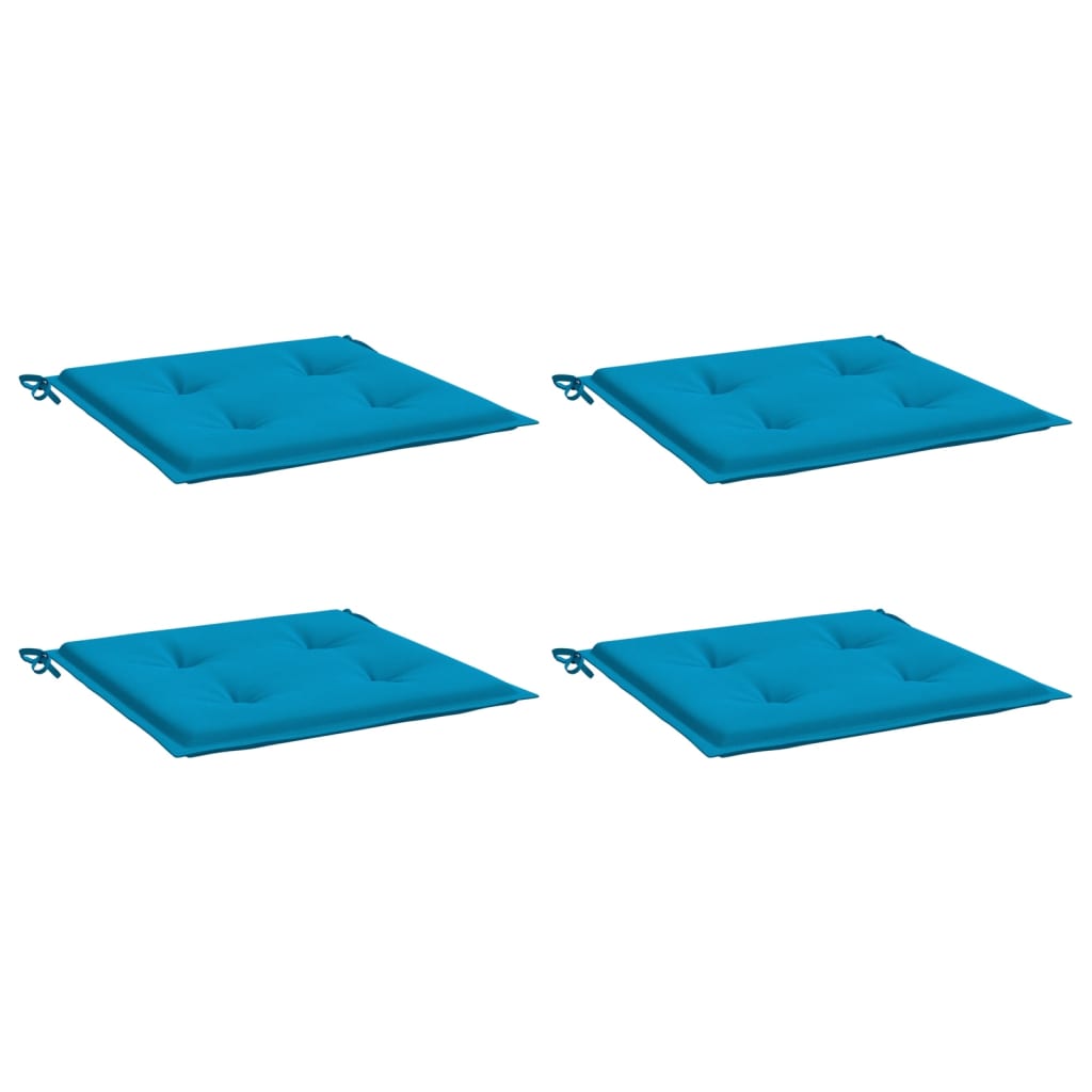 Almofadões p/ cadeiras de jardim 4 pcs tecido oxford azul