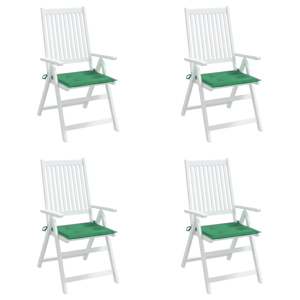 Almofadões p/ cadeiras de jardim 4 pcs tecido oxford verde