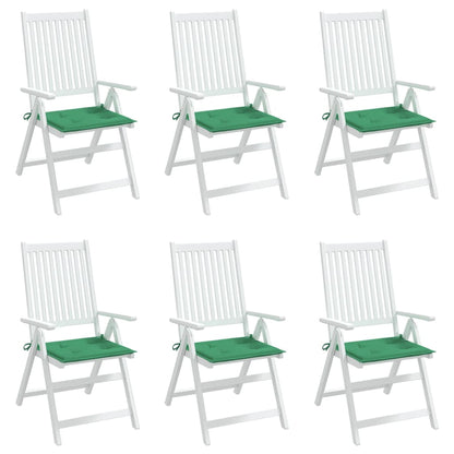 Almofadões p/ cadeiras de jardim 6 pcs tecido oxford verde