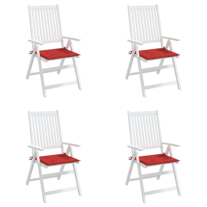 Almofadões p/ cadeiras de jardim 4 pcs tecido oxford vermelho