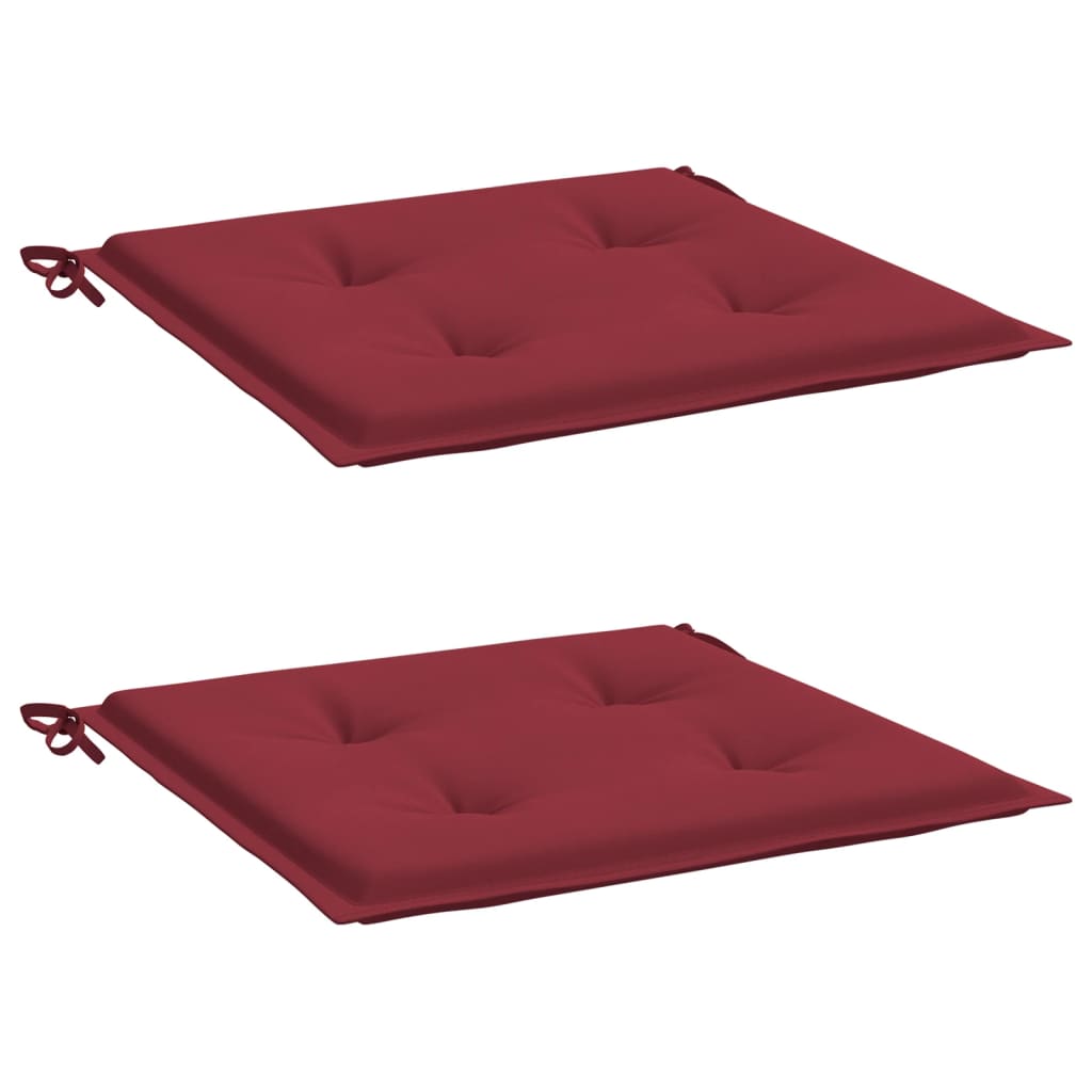 Almofadões p/ cadeiras jardim 2pcs tecido oxford vermelho tinto