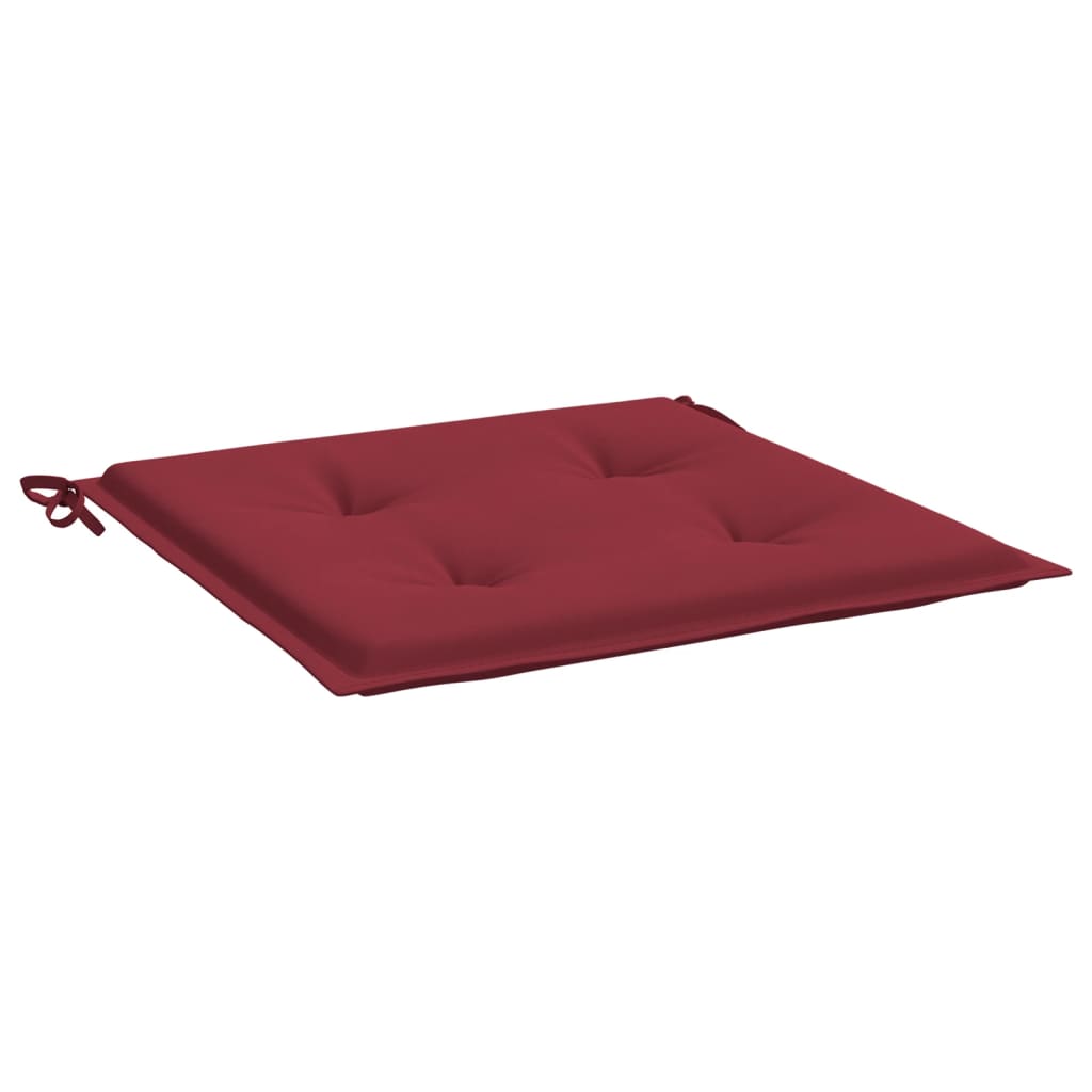 Almofadões p/ cadeiras jardim 2pcs tecido oxford vermelho tinto