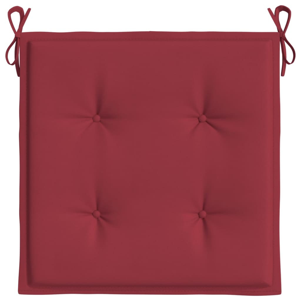 Almofadões p/ cadeiras jardim 2pcs tecido oxford vermelho tinto