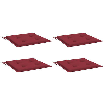 Almofadões p/ cadeiras jardim 4pcs tecido oxford vermelho tinto